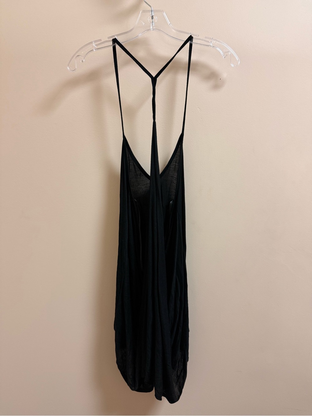 Cecico Black Sleeveless Tank Top with Blue Trim Label - Picture 4 of 6